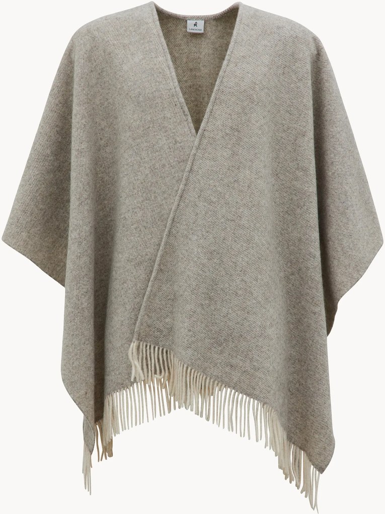 Poncho da donna in lana vergine Kim
