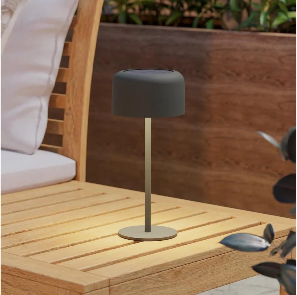 Eglo 901894 - Lampada da tavolo solare a LED ROCCANOVA LED/2,8W/3,7V IP44 verde