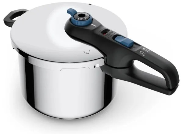 Tefal - Pentola a pressione 6 l SECURE TRENDY acciaio inossidabile