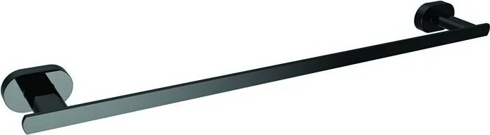 Kamalu - Porta asciugamani barra 60 cm colore nero linea Nico-B4