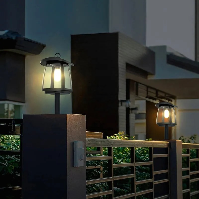 Palo solare piccolo YUCCA H40.3cm in resina BOTLIGHTING