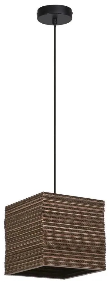 Ledvance - Lampadario a sospensione con filo DECOR CARDBOARD 1xE27/15W/230V 25x25 cm