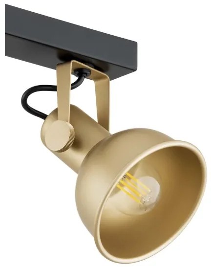 Argon 1801 - Faretto LENORA 4xE14/7W/230V oro/nero