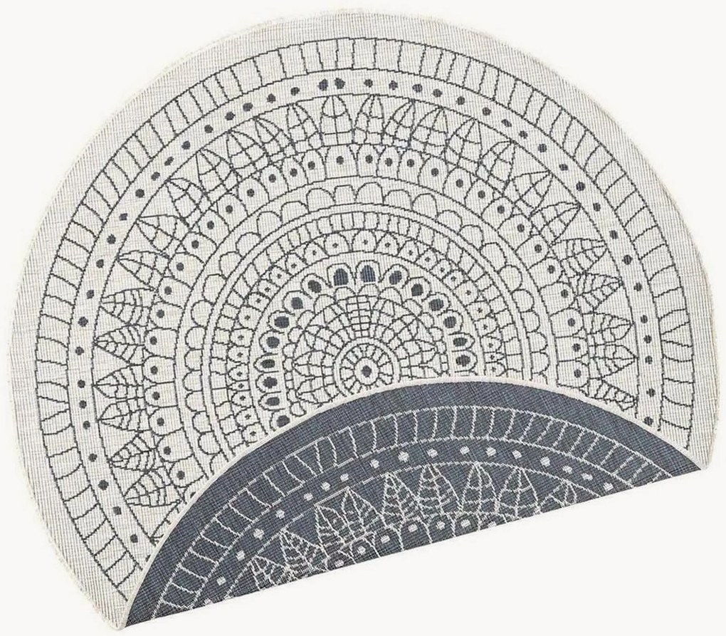 Tappeto rotondo reversibile da interno-esterno Porto