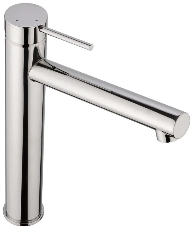 Rubinetto per lavabo Positive cromo levigato lucido SENSEA H 26.5 cm