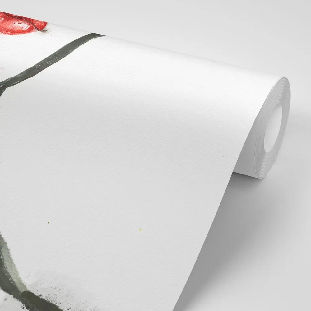 Carta da parati – Ritratto acquerello di donna