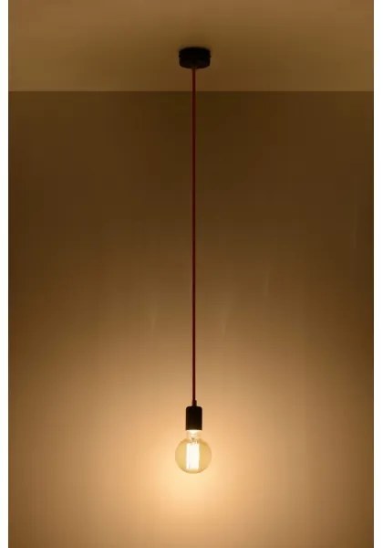 Lampadario a sospensione con filo EDISON 1xE27/60W/230V nero