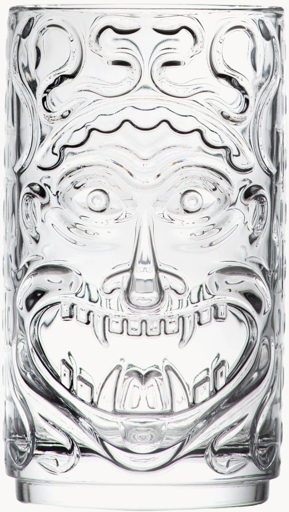 Set di 4 bicchieri da cocktail in cristallo Tiki