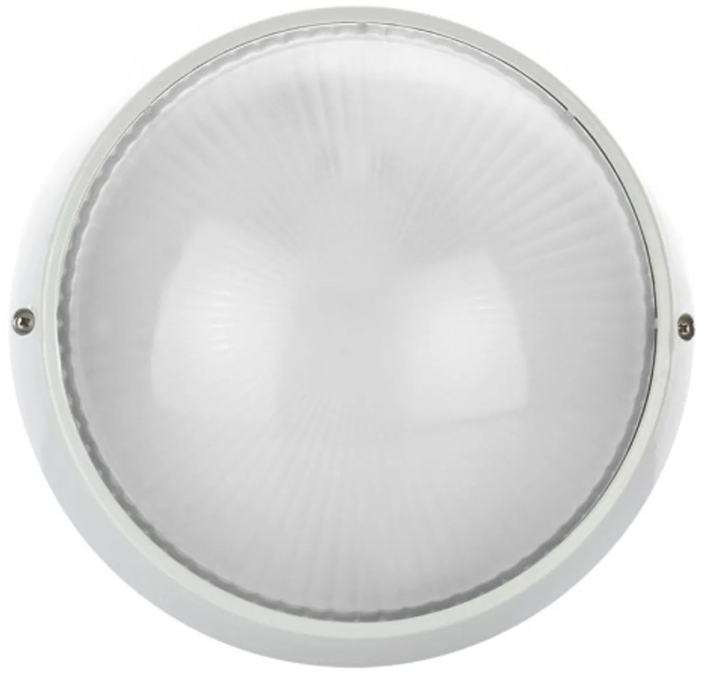 Plafoniera E27 IP54 Bianca Ø258mm Colore Bianco