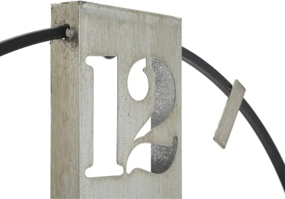 Orologio da muro in metallo stile industrial 61X4,5X63 cm modello Silvery