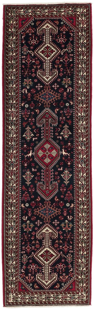 Nasrabad Tappeto persiano 90x290 (Iran) Annodato A Mano