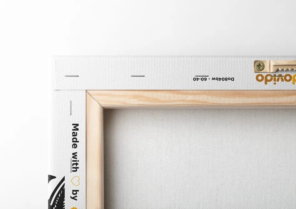 Stampa su tela – Mandala in bianco e nero