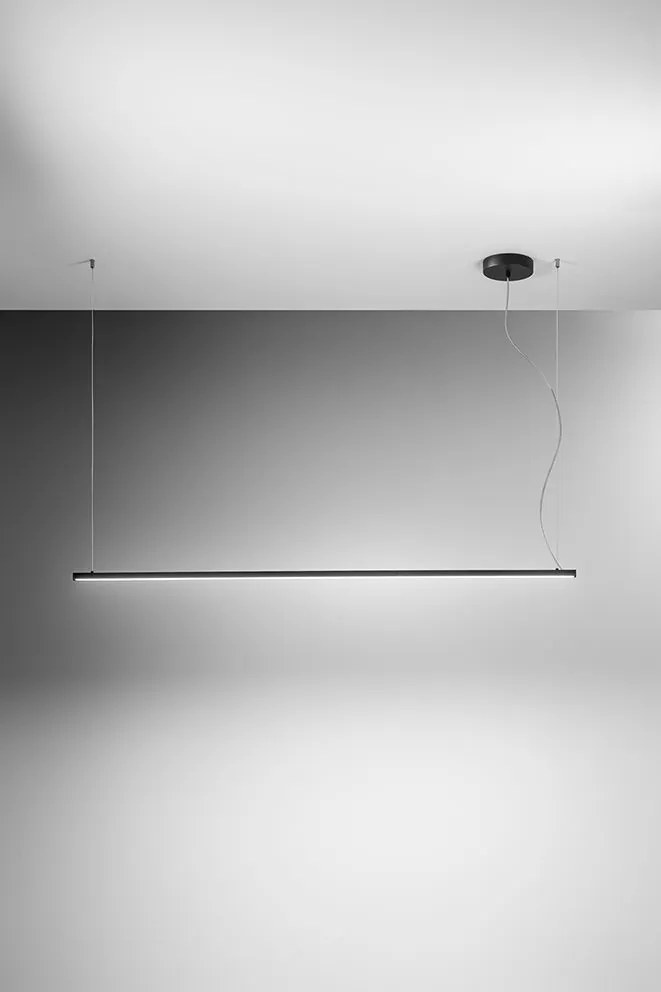 Perenz Link – sospensione lineare LED (bianco opaco / nero opaco / marrone metallizzato)