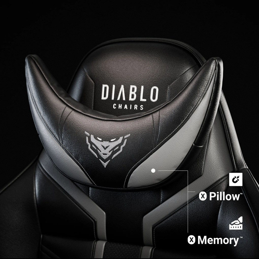 Sedia da gaming Diablo X-Ray 2.0 Normal Size: Nero/Grigio