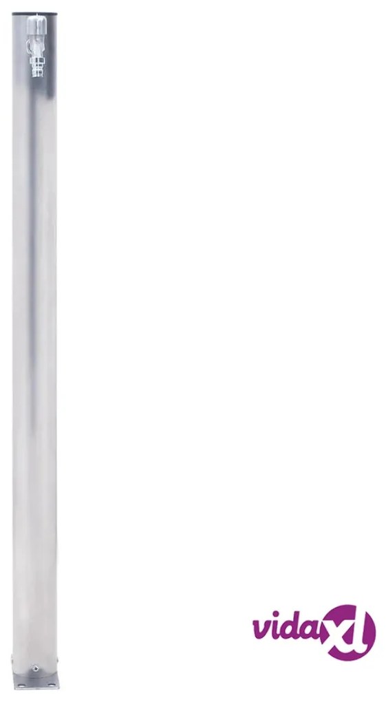 vidaXL Colonna d'Acqua da Giardino 100 cm Acciaio Inox Rotonda