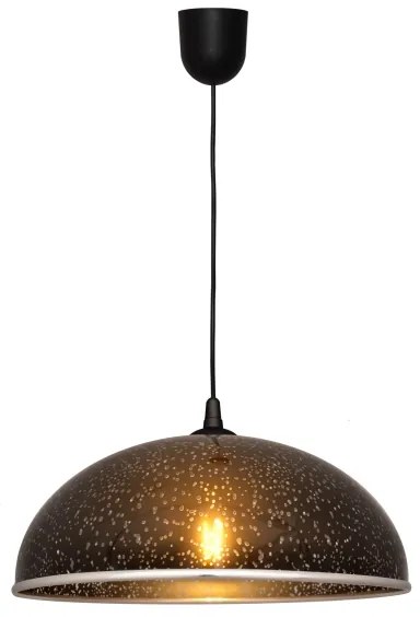 Lampadario su filo CIRCLE 1xE27/15W/230V nero