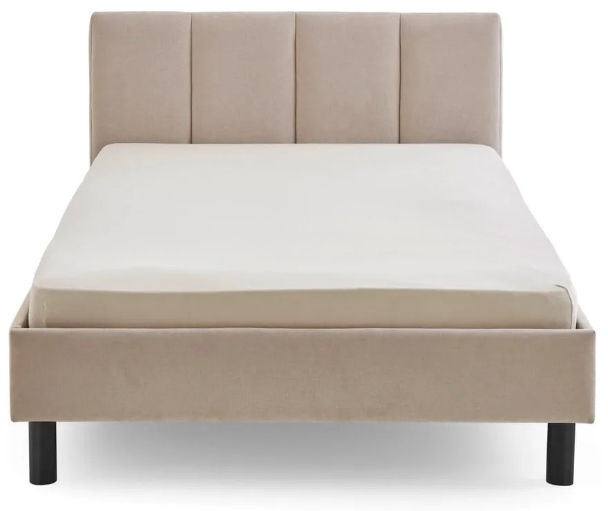 Letto singolo imbottito beige rete non inclusa 120x200 cm Joker – Meise Möbel