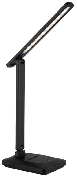 Globo 58481S - Lampada da tavolo LED LORNA dimmerabile touch 3W 5V 1800mAh nera