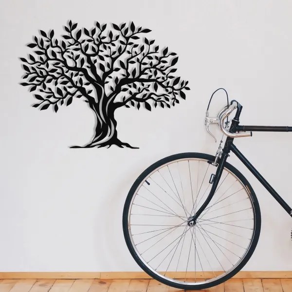 Decorazione da muro 69x52 cm albero metallo