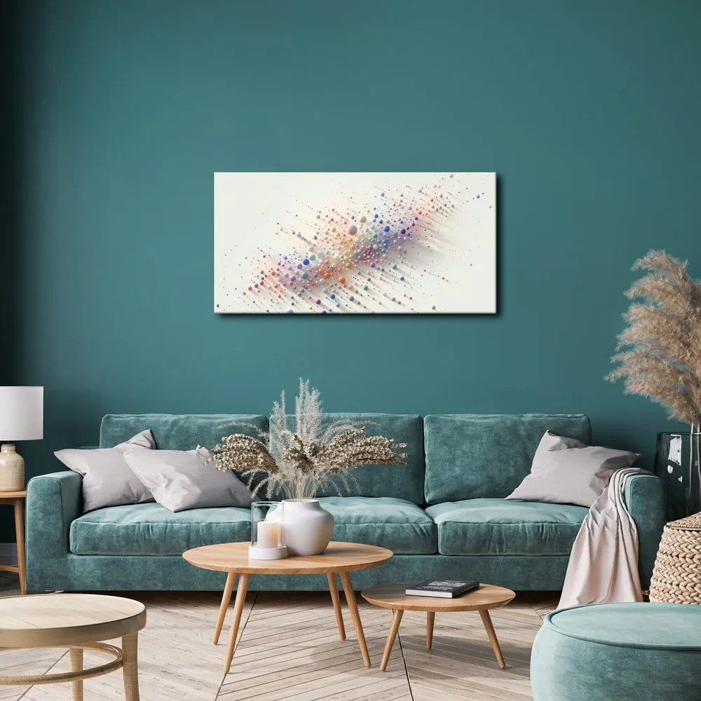 Quadro su tela – Esplosione di bolle colorate sulla tela
