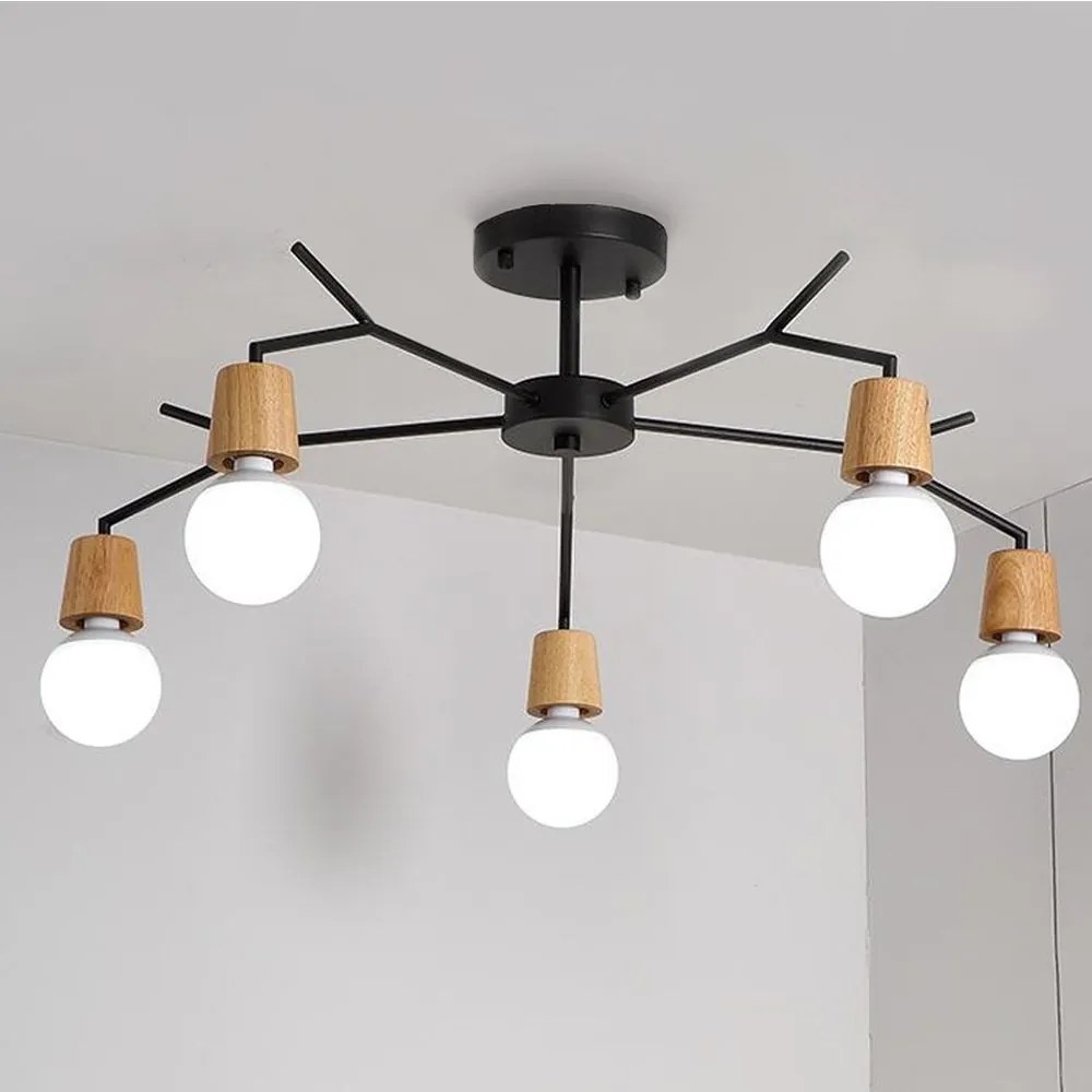 Lampada Da Soffitto Scandinavo Metallico APP694-5C