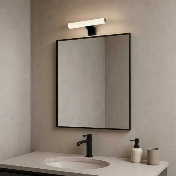 Rabalux 75050 - Illuminazione da bagno per specchio OLIRO LED/4W/230V IP44 20 cm nera