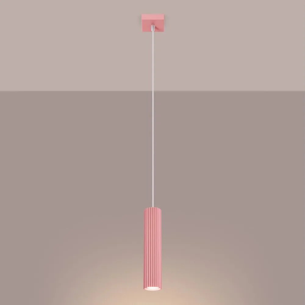 Brilagi - Lampada a sospensione su cavo CRESTO 1xGU10/10W/230V rosa