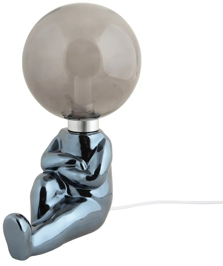 Lampada da tavolo per bambini grigia Joey – Leitmotiv