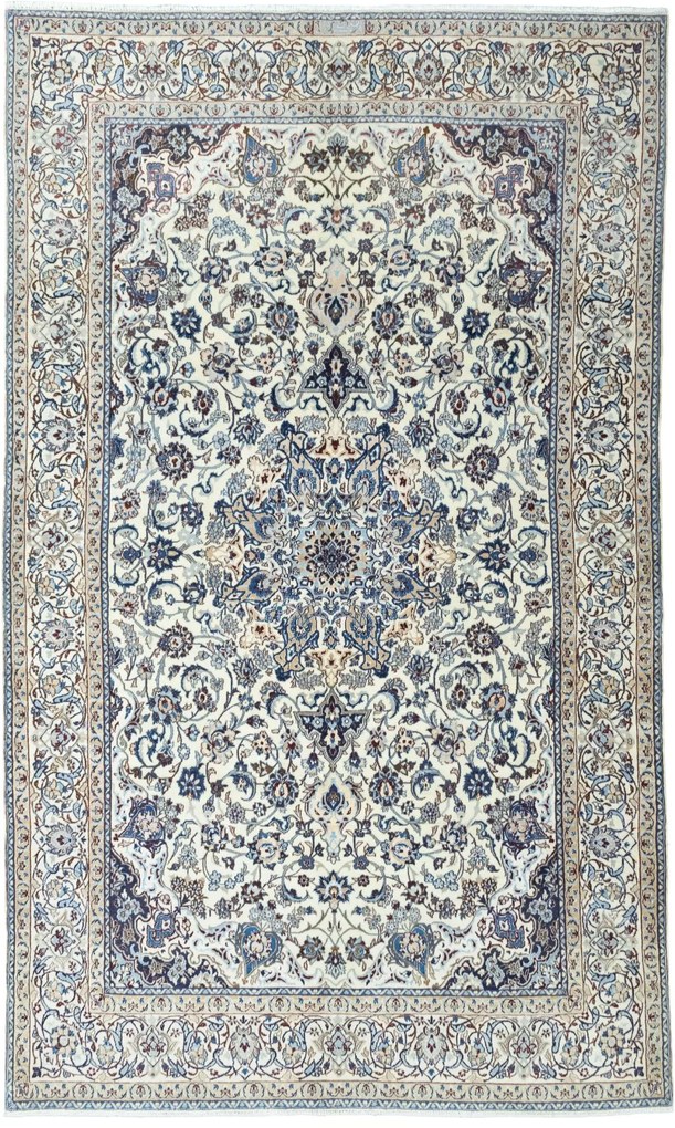 Nain Tappeto persiano 330 x 200 Beige (Iran) Annodato A Mano