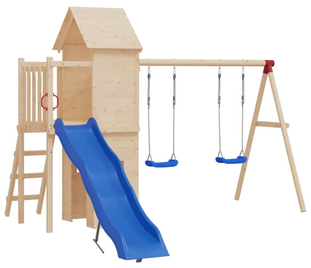 Seggiolini Per Altalena Con Corde 2 Pz Blu 37x15 Cm Polietilene /