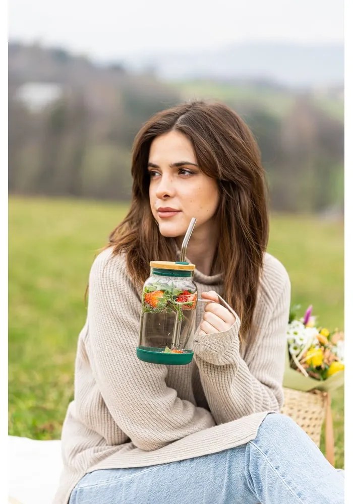 Barattolo con cannuccia 600 ml Fuori – Vialli Design