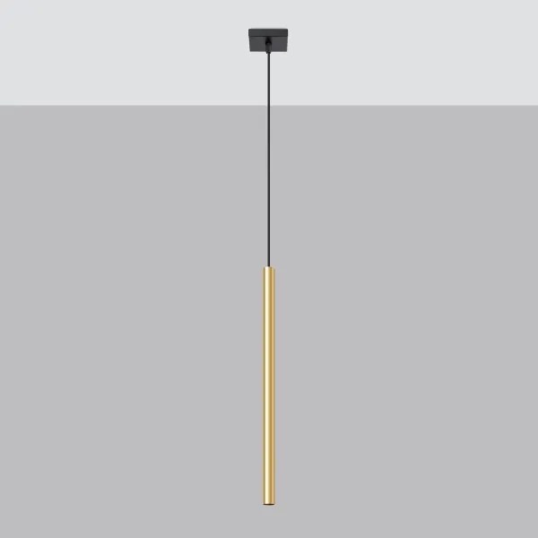 Sollux SL.1195 - Lampadario a sospensione con filo PASTELO 1xG9/8W/230V oro