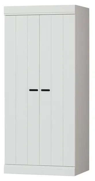 Armadio in pino bianco 77x175 cm Connect - WOOOD