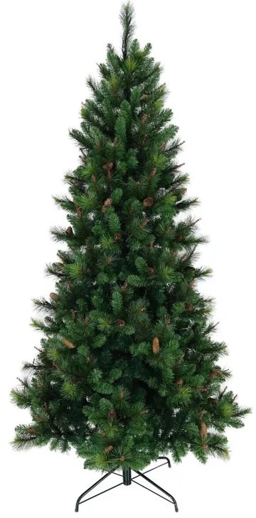 Albero di Natale artificiale PVC&AGHI verde H 240 cm x Ø 112 cm