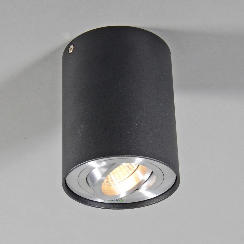 Set di 4 faretti orientabili e inclinabili grigio scuro - Rondoo up