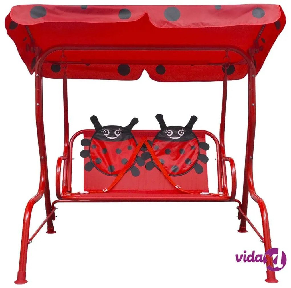 vidaXL Altalena per bambini rossa