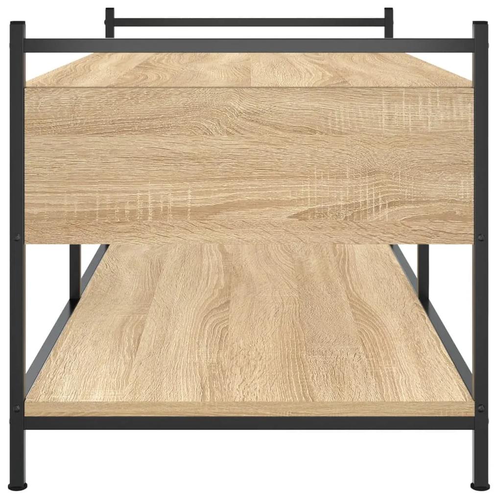 Tavolino da Salotto Rovere Sonoma 99x50x50cm Legno Multistrato