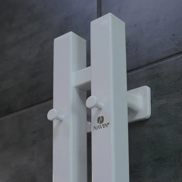 Scaldasalviette elettrico SILOUETTE 187W/230V 120,6 cm IP44 bianco dx