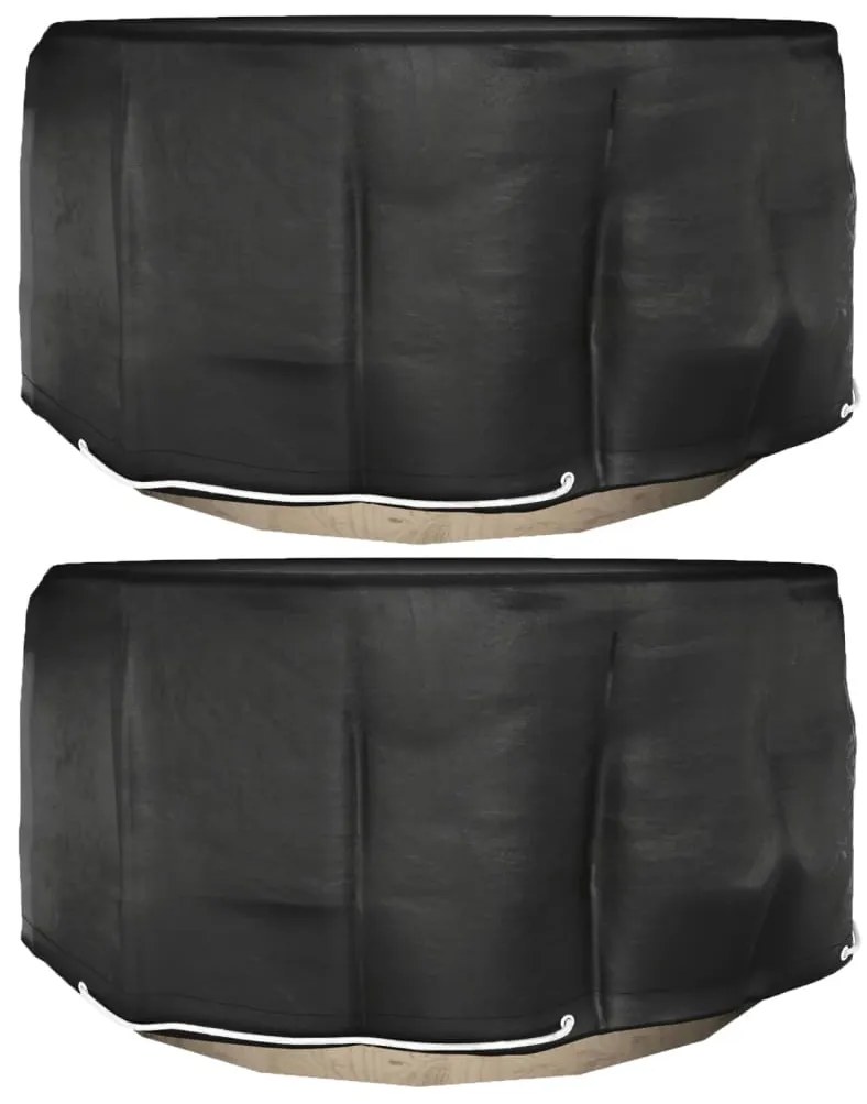 Coperture Mobili Da Giardino 2pz 10 Occhielli Ø230x90cm Rotonde /