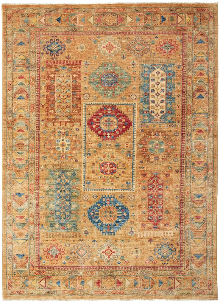 Samarkand Tappeto 170 x 230 Giallo (Pakistan) Annodato A Mano