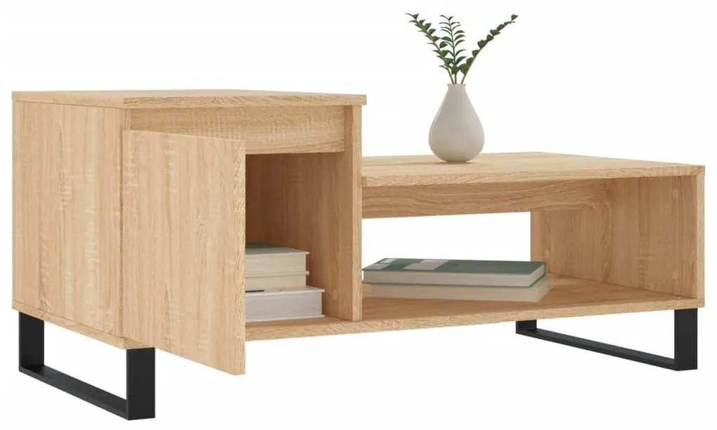 Tavolino da Salotto Rovere Sonoma 100x50x45cm Legno Multistrato