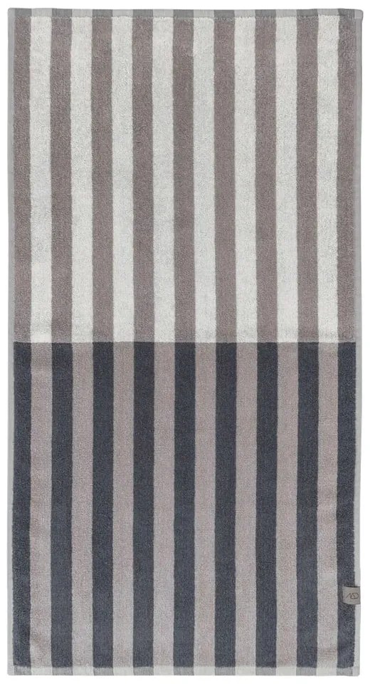 Asciugamano in cotone biologico blu-grigio 50x90 cm Disorder - Mette Ditmer Denmark