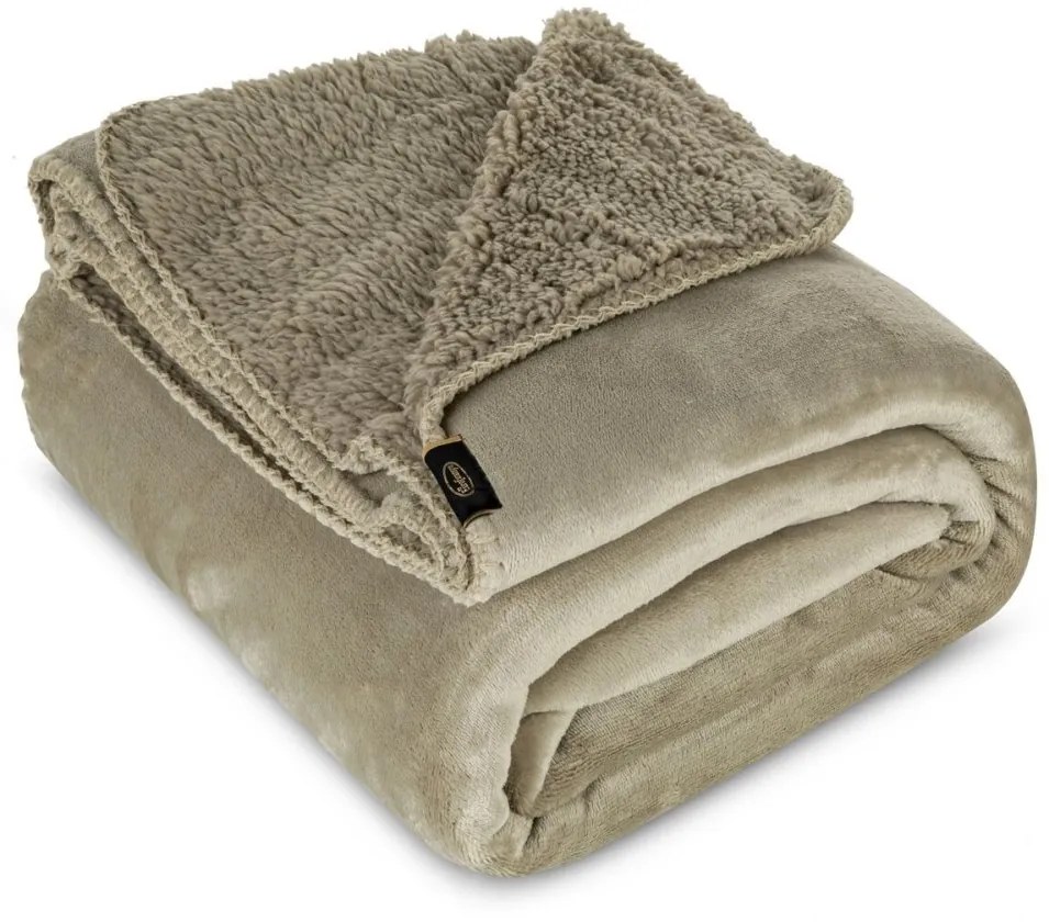 Piacevole coperta beige calda Larghezza: 150 cm | Lunghezza: 200 cm