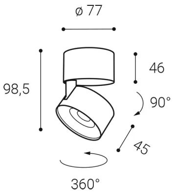 LED2 - Faretto LED dimmerabile KLIP ON LED/11W/230V