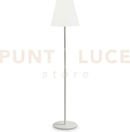 Arcadia lampada da terra ip44 1 luce attacco e27 bianca