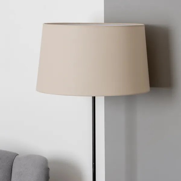 Brilagi - Lampada da terra LED CERIA 1xE27/40W/230V Ø 45 cm beige/nero