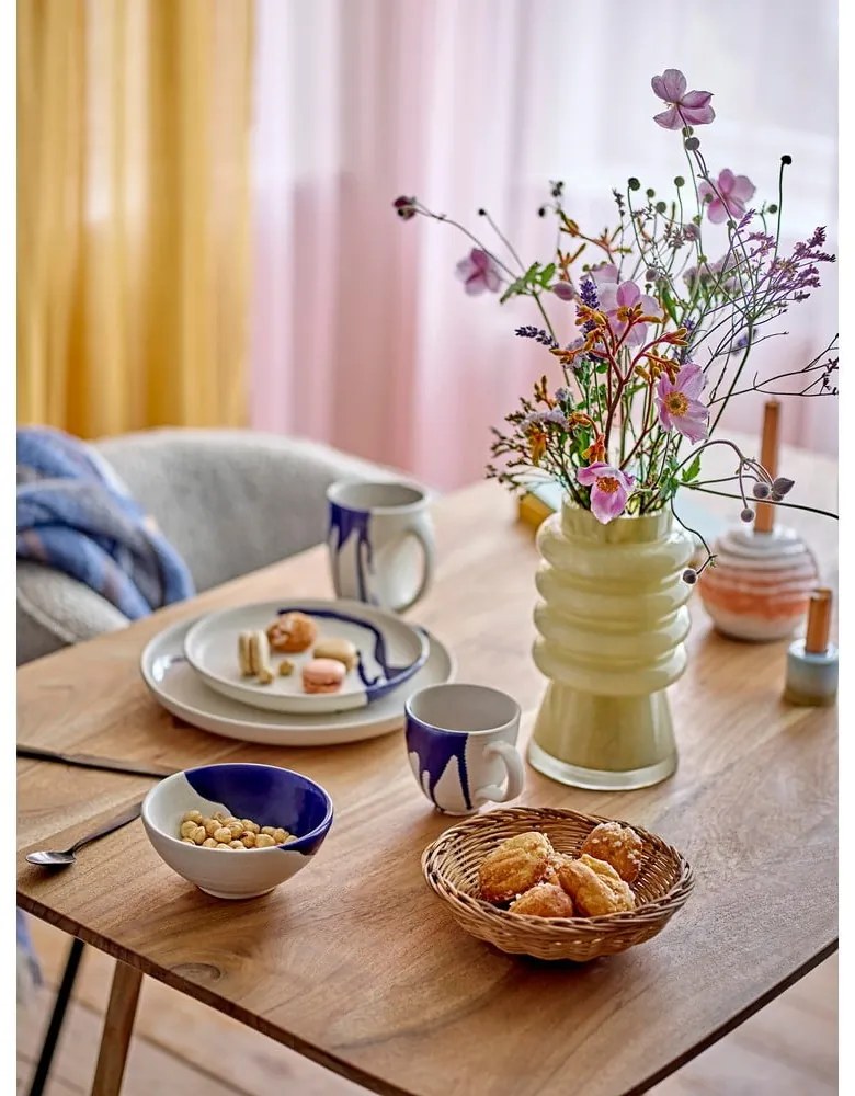 Tazza in gres bianco e blu 310 ml Okayama - Bloomingville