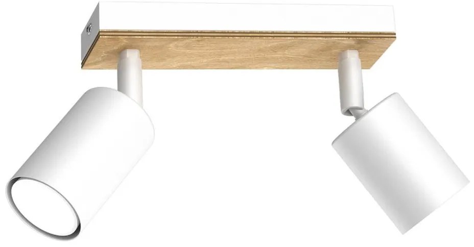 Faretto TULON 2xGU10/8W/230V bianco/quercia