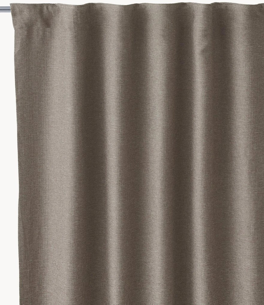 Set di 2 tende con multibanda nere oscuranti Olle