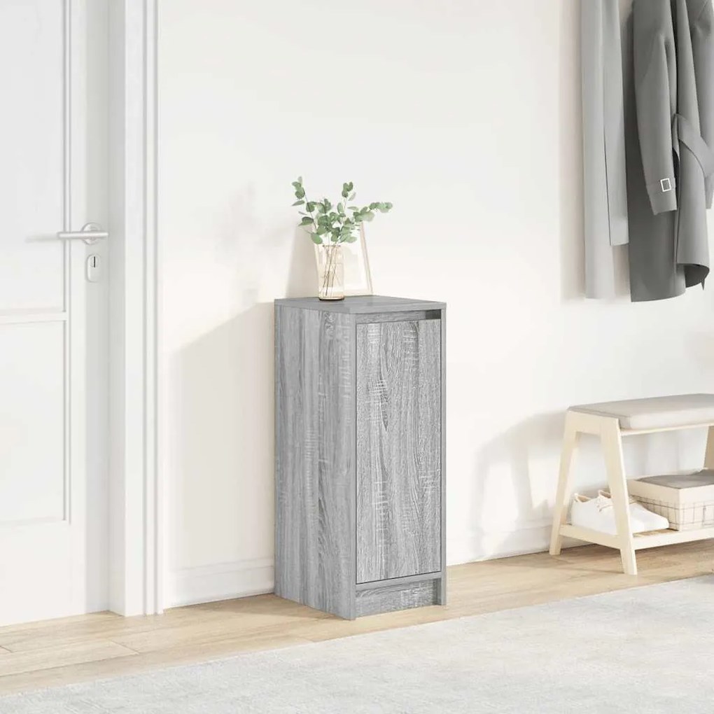Scarpiera Grigio Sonoma 29,5x34x76 Cm İn Legno Multistrato /